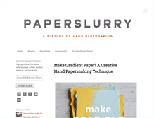 Tablet Screenshot of paperslurry.com
